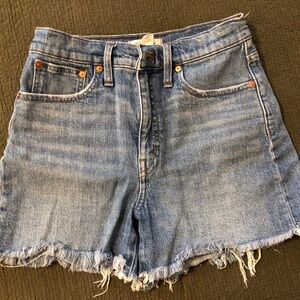 Madewell High Rise Denim Shorts